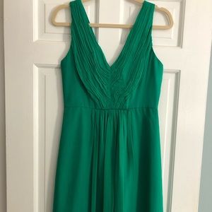 Jcrew size 4, emerald green dress from their wedding collection.